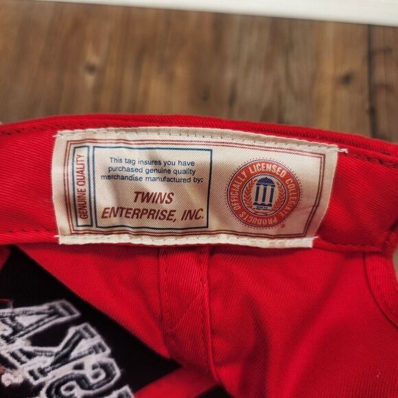 Nebraska Corn Huskers Hat Cap Strap Back Red College Sports Men Twins Enterprise - Picture 10 of 11